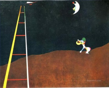 Dog Barking at the Moon Dada Oil Paintings